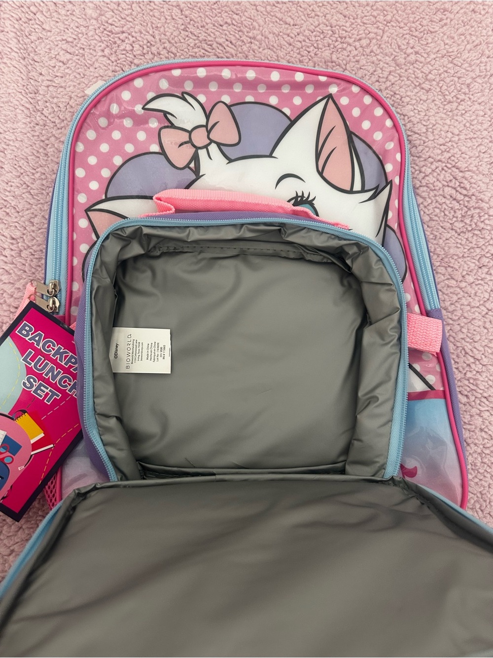 Marie The Aristocats Backpack and lunch bag - Picture 7 of 11